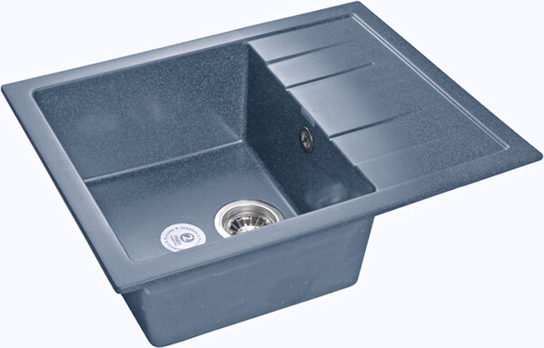 Мойка для кухни GranFest Композит QUADRO 650L 1чаша+крыло 650*500 мм (Q-650L графит)