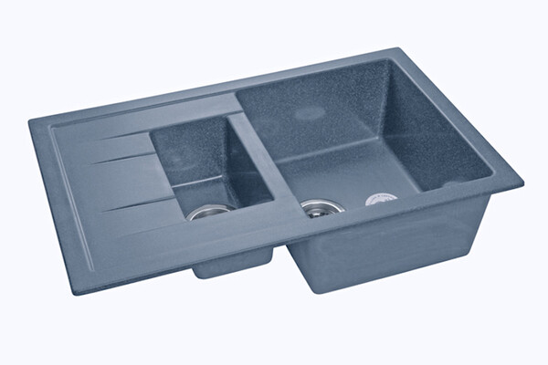 Мойка для кухни GranFest Композит QUADRO 775KL 1,5 чаши 765*495 мм (Q-775KL графит)