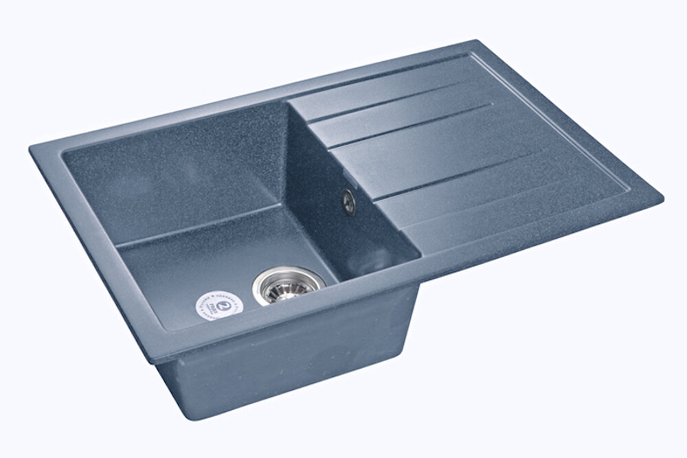 Мойка для кухни GranFest Композит QUADRO 780L чаша+крыло 770*495 мм (Q-780L графит)