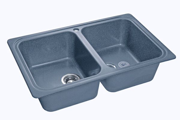 Мойка для кухни GranFest Композит STANDART 780K 2 чаши 780*510 мм (S-780K графит)