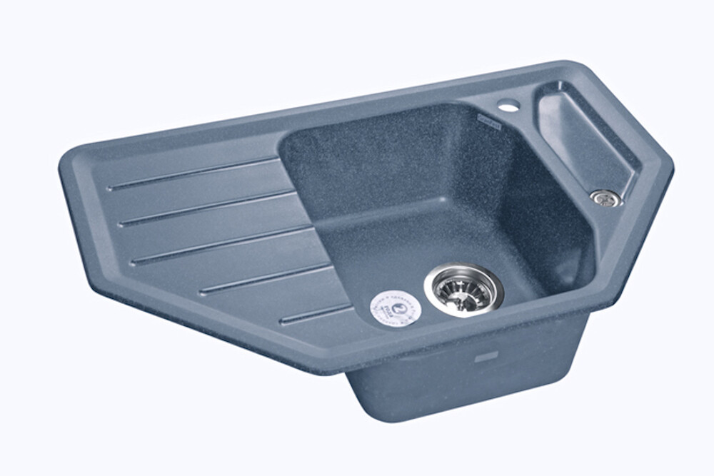 Мойка для кухни GranFest Композит CORNER 800E угловая 790*490 мм (C-800E графит)