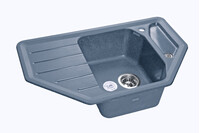 Мойка для кухни GranFest Композит CORNER 800E угловая 790*490 мм (C-800E графит)