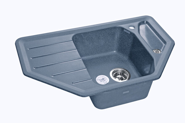 Мойка для кухни GranFest Композит CORNER 800E угловая 790*490 мм (C-800E графит)