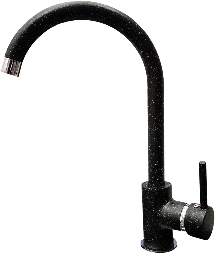 Смеситель Кухня GRANFEST  (7651) d=35 боковой U - образный  (308-черный)