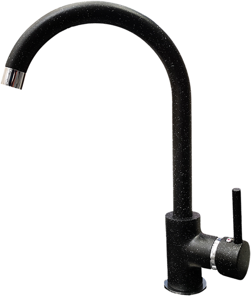 Смеситель Кухня GRANFEST  (7651) d=35 боковой U - образный  (308-черный)