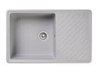Мойка для кухни GranFest QUARZ GF-QUARZ 52 чаша+ крыло 760х480 без сифона (52 серый)