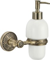 S-005831C Дозатор для жидкого мыла с настенным держателем/Бронза SAVOL