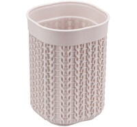 Стакан "Вязание" Чайная Роза 8,5х8,5х12см ("М-пластика") (М 2237)