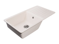 Мойка GRANFEST--QUARZ - 73 1 чаша+крыло 860*480 мм (БЕЛЫЙ)(без сифона)