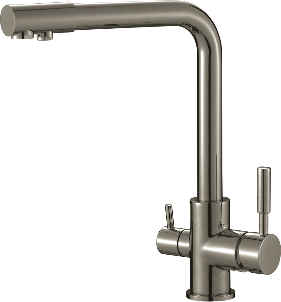 S-L1801L Смеситель Кухня SAVOL под фильтр питьевой воды шар. d=35, на гайке, Сатин