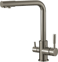 S-L1801L Смеситель Кухня SAVOL под фильтр питьевой воды шар. d=35, на гайке, Сатин