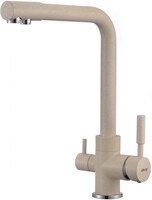 S-L1801S Смеситель Кухня SAVOL под фильтр питьевой воды шар. d=35, на гайке, Песочный