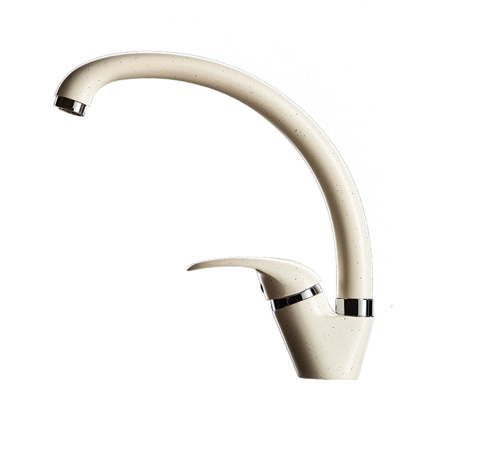 Смеситель Кухня GRANICOM 003 высокий излив (белый), 35 картридж