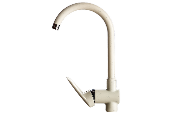 Смеситель Кухня GRANICOM 005 высокий излив (белый), 35 картридж