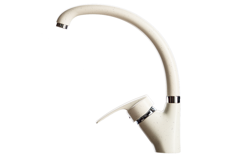 Смеситель Кухня GRANICOM 009 высокий излив (белый), 35 картридж