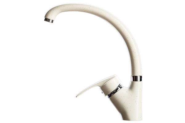 Смеситель Кухня GRANICOM 009 высокий излив (белый), 35 картридж