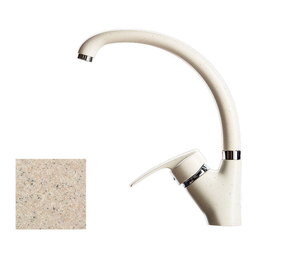 Смеситель Кухня GRANICOM 009 высокий излив (терра), 35 картридж