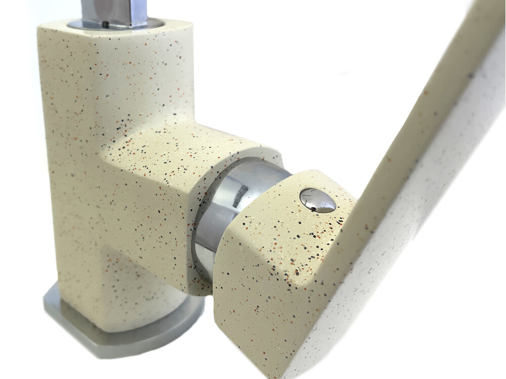 Смеситель Кухня GRANICOM 011 высокий Г-обр излив (колорадо), 35 картридж