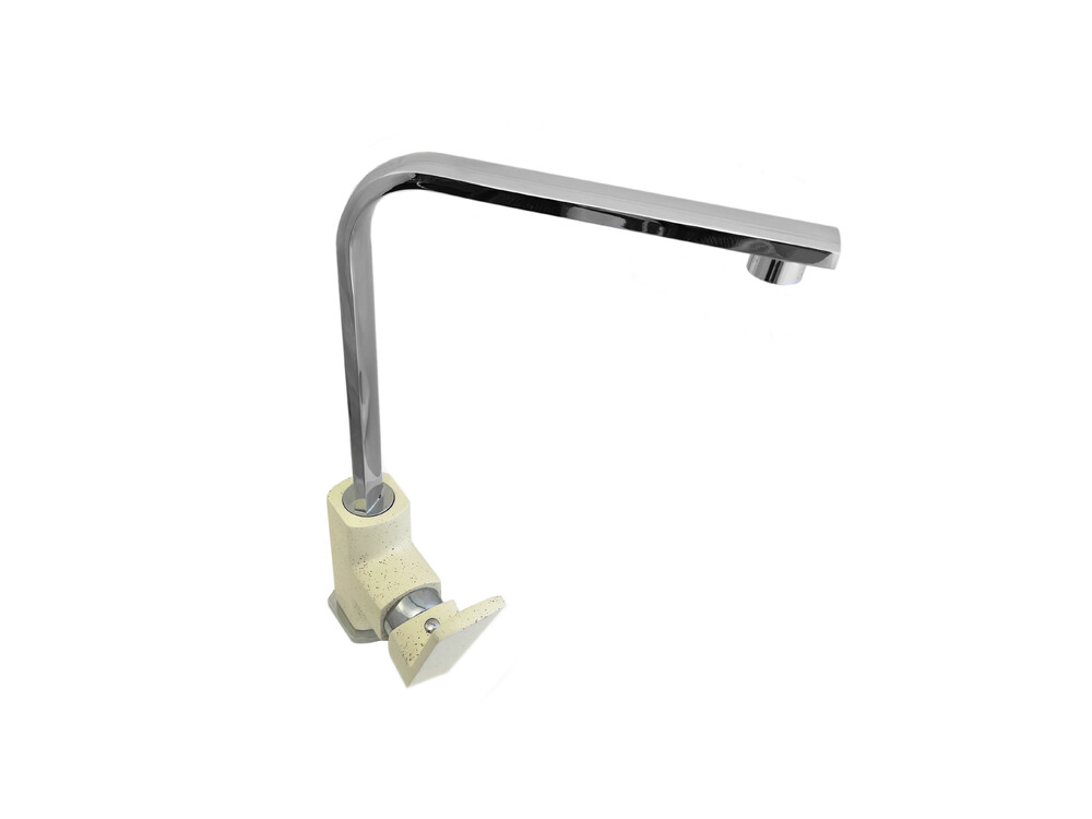 Смеситель Кухня GRANICOM 011 высокий Г-обр излив (колорадо), 35 картридж