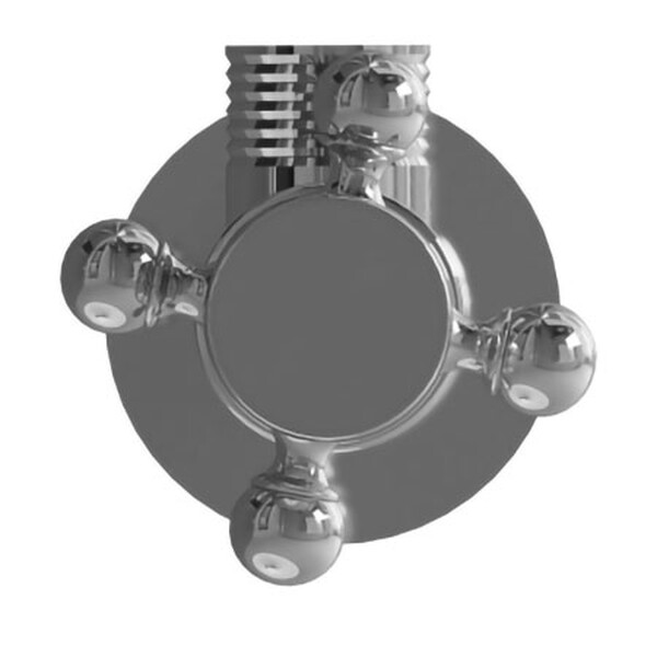 Вентиль люкс угловой г/ш 1/2х1/2" с трубкой добора и отражателем Селебрити (Хром) 12269