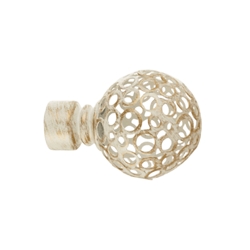 Наконечник Метеор (набор 2 штуки) D19 белое золото (F017-19)