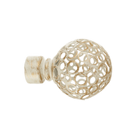 Наконечник Метеор (набор 2 штуки) D19 белое золото (F017-19)