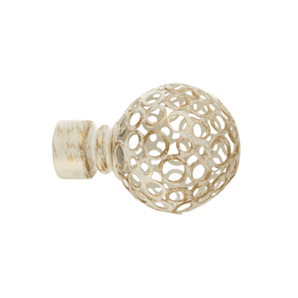 Наконечник Метеор (набор 2 штуки) D19 белое золото (F017-19)