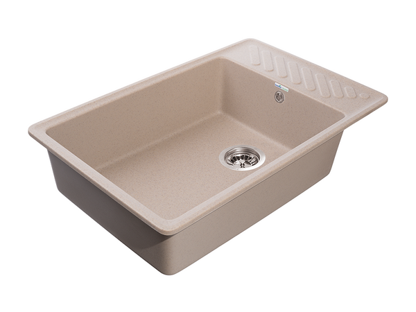Мойка для кухни GranFest QUARZ GF-QUARZ 51 чаша+крыло 760х480 без сифона (51 песочный)