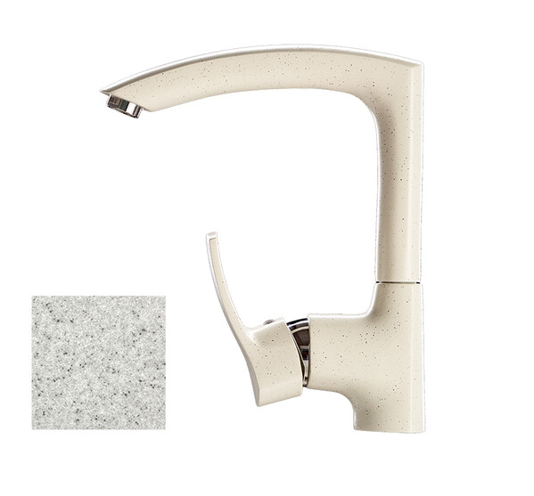 Смеситель Кухня GRANICOM 007 высокий излив (серый), 40 картридж