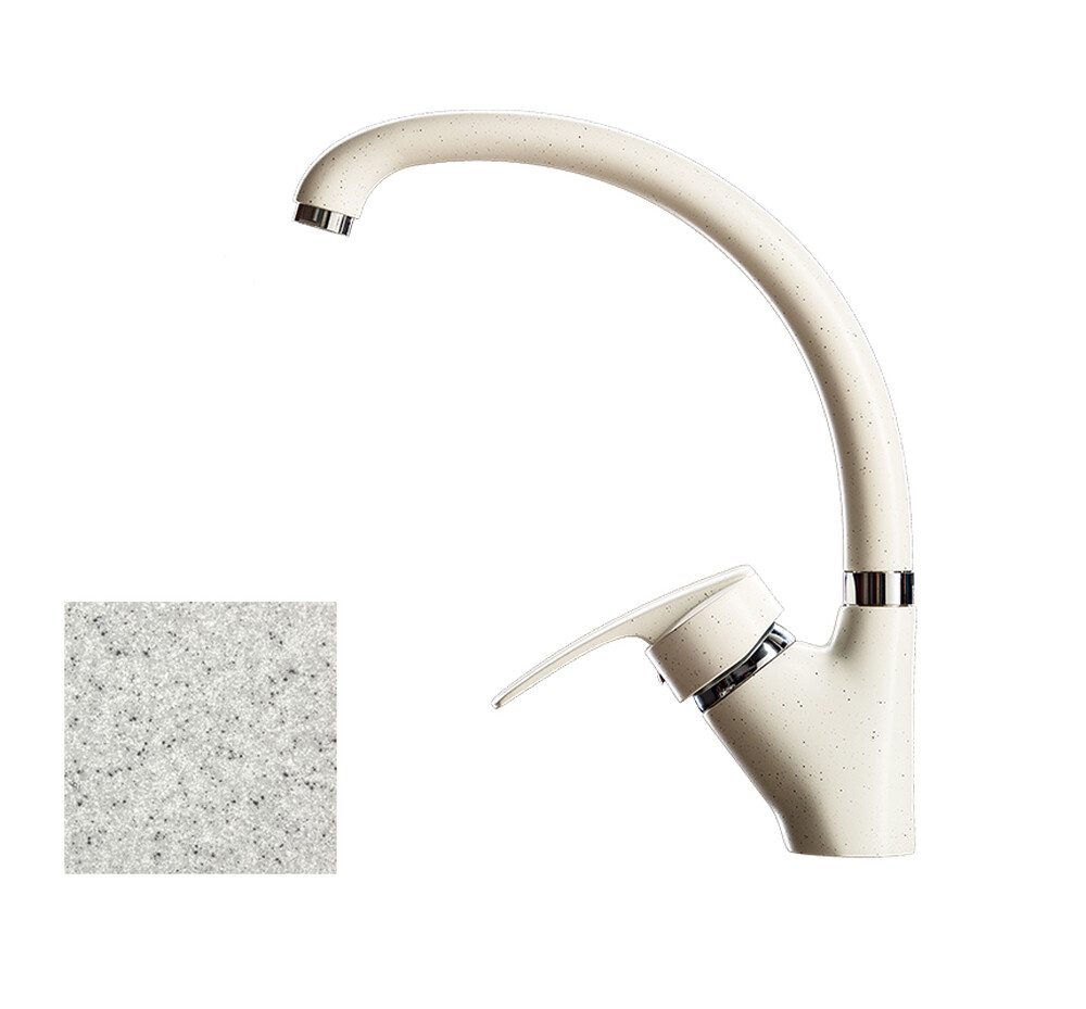 Смеситель Кухня GRANICOM 009 высокий излив (серый), 35 картридж