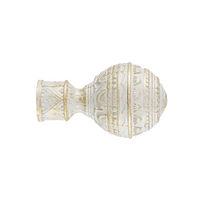 Наконечник Карино (набор 2 штуки) D19 белое золото (A257-19)