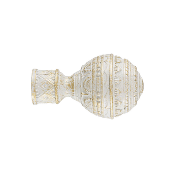 Наконечник Карино (набор 2 штуки) D19 белое золото (A257-19)