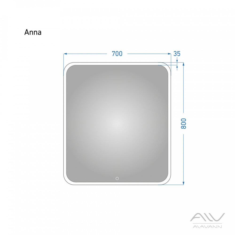 Зеркало ANNA - 70 Alavann