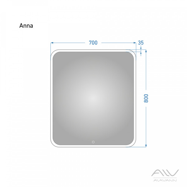 Зеркало ANNA - 70 Alavann