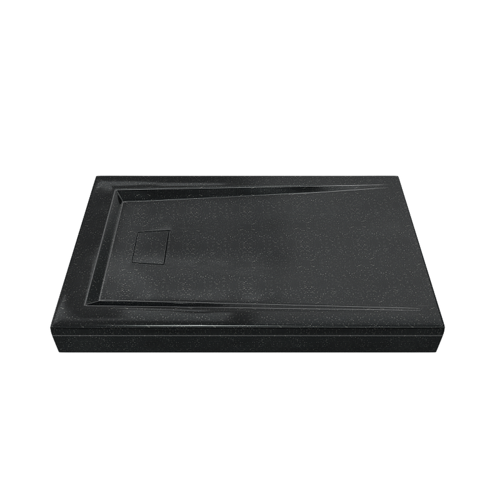 Поддон GOOD DOOR АТРИУМ мрамор 120х80 АНТРАЦИТ (чёрный) (без автослива) ЛП00033 Распродажа