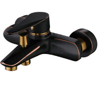 Смеситель для ванны с душем ПСМ-301-1 STEEL НЕРЖ.СТАЛЬ AISI-304 тип См-ВОРНШлА Черный-бронза