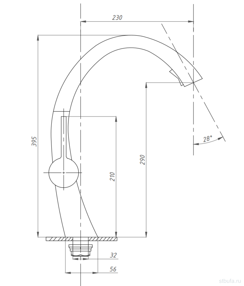 Смеситель для кухни ПСМ-300-9 STEEL НЕРЖ.СТАЛЬ AISI-304 с выдвижной лейкой тип См-МОЦБИвА
