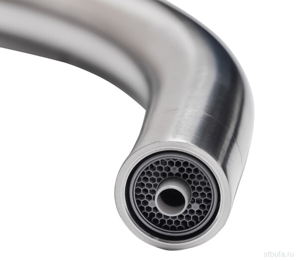 Смеситель для кухни ПСМ-300-11 STEEL НЕРЖ.СТАЛЬ AISI-304с подключением фильтра тип См-МОЦБА