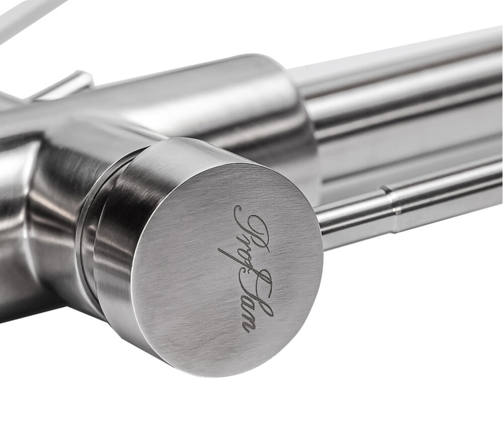 Смеситель для кухни ПСМ-300-11 STEEL НЕРЖ.СТАЛЬ AISI-304с подключением фильтра тип См-МОЦБА