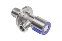 Кран угловой RM 1/2 x 1/2 . керамическая кран-букса, AISI 304