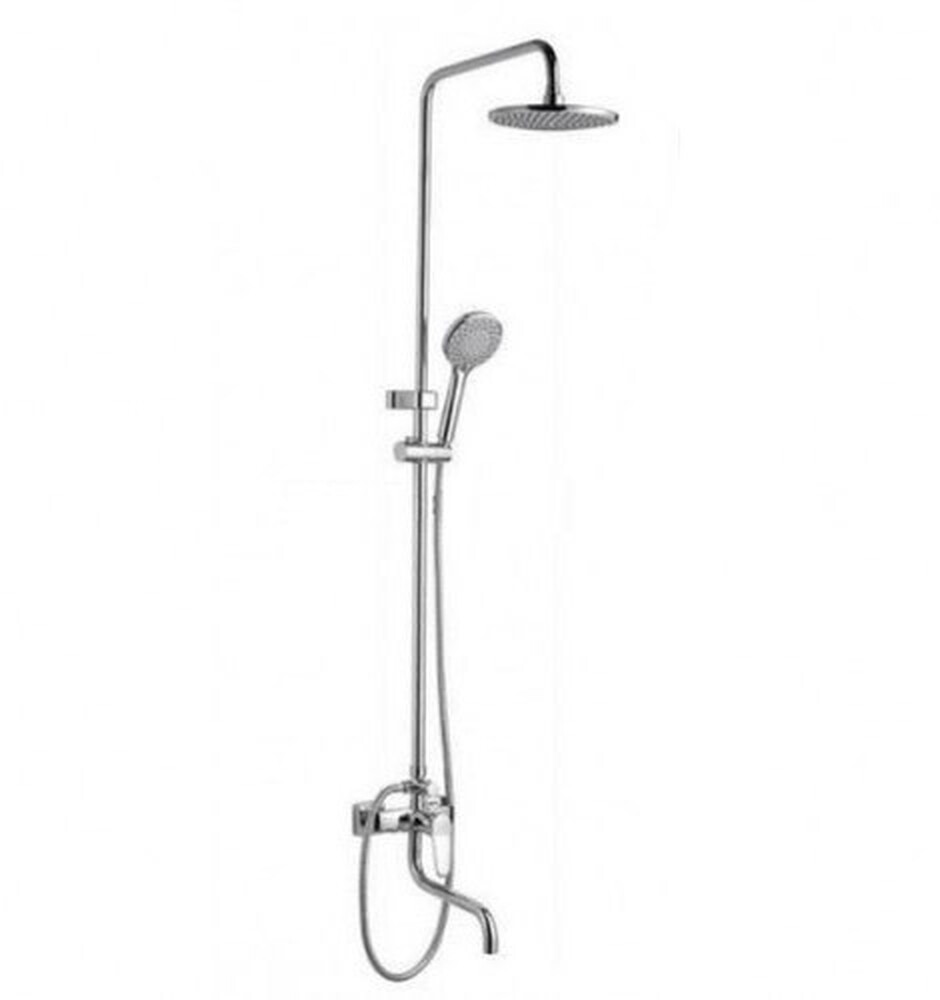 2427 Душевая система Frap с верхним душем и смесителем, хром