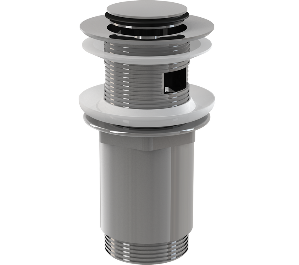 Донный клапан ALCAPLAST клик/клак 5/4", с переливом, малая заглушка A391