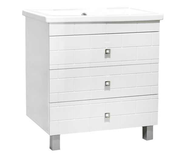 Подстолье SANTREK HOME "Стоун-90" (Капучино) 3 ящика под умывальник "Como-90"/ "Paola Mario 90" 900х780х430*