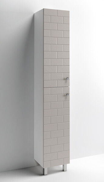 Пенал SANTREK HOME "Стоун" (Капучино) 2 двери Левый 350х1900х325