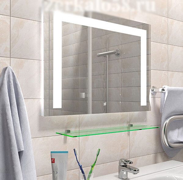 Зеркало SANTREK HOME с LED подсветкой "ЛУНА" 600х600мм