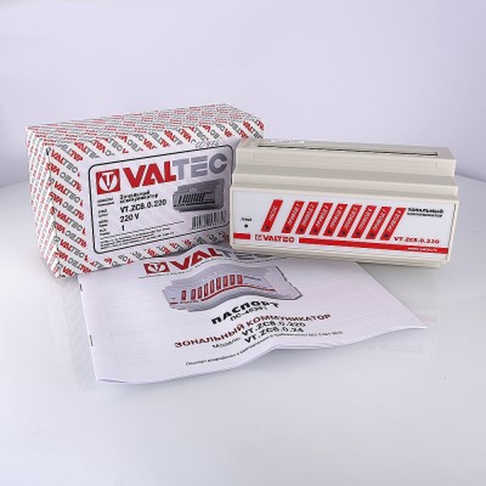 Зональный коммуникатор 8 каналов, 220В VALTEC VT.ZC8.0.220