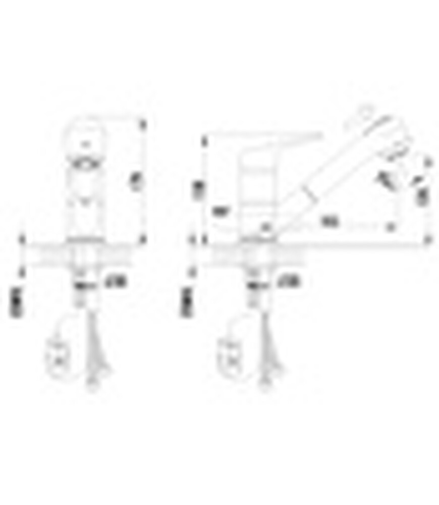 LM4150C Luna Смеситель для кухни с вытяжным изливом, хром LEMARK