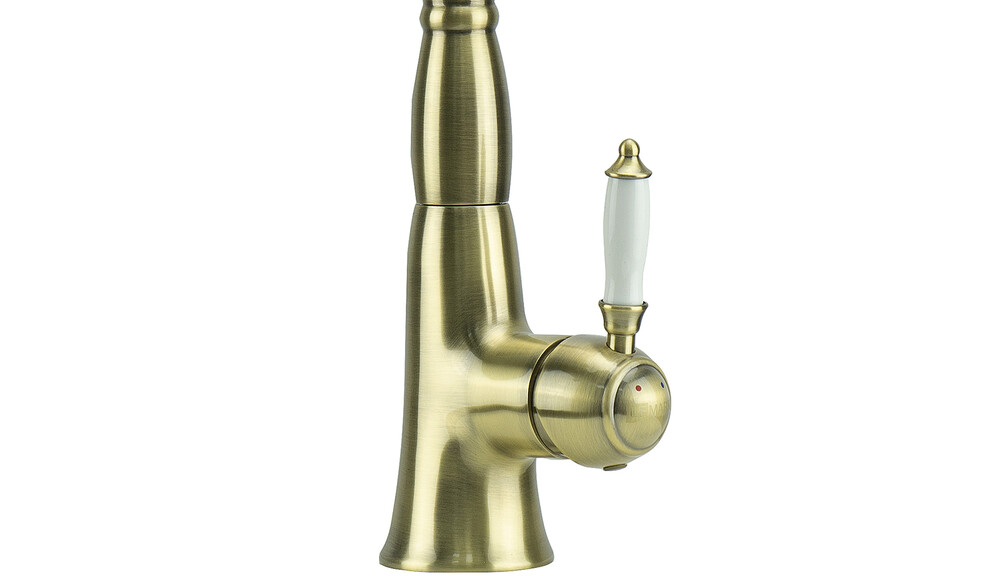 LM4805B Villa Смеситель для кухни с высоким поворотным изливом, бронза LEMARK