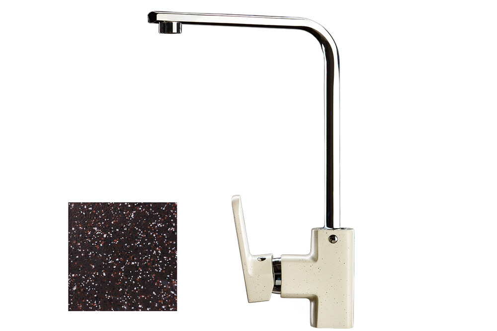 Смеситель Кухня GRANICOM 011 высокий Г-обр излив (марроко), 35 картридж