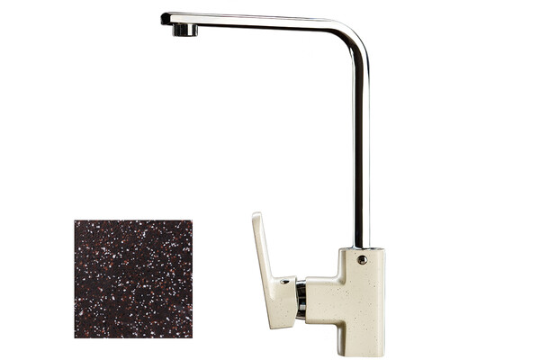 Смеситель Кухня GRANICOM 011 высокий Г-обр излив (марроко), 35 картридж